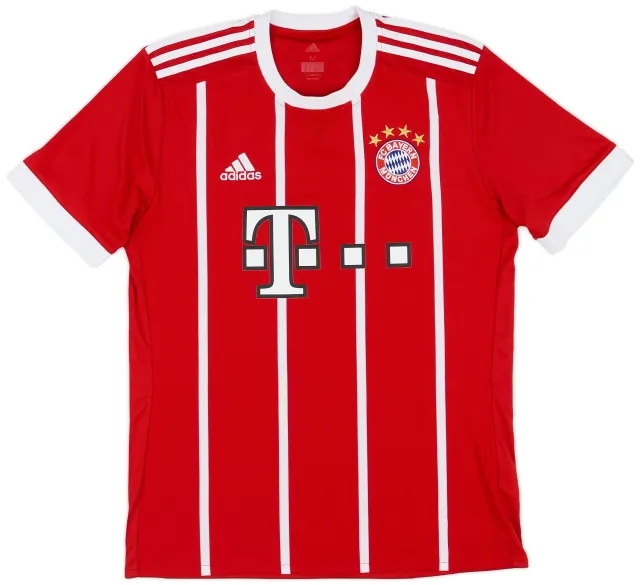 adidas 2017-18 Bayern Munich Home Shirt - 8/10 - (M)