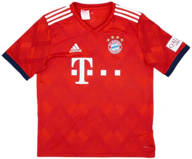 adidas 2018-19 Bayern Munich Home Shirt - 9/10 - (XL.Boys)
