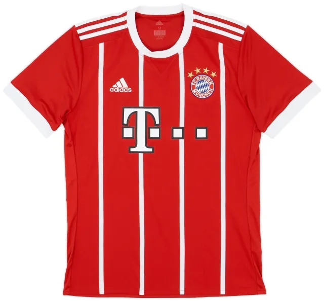 adidas 2017-18 Bayern Munich Home Shirt - 9/10 - (M)