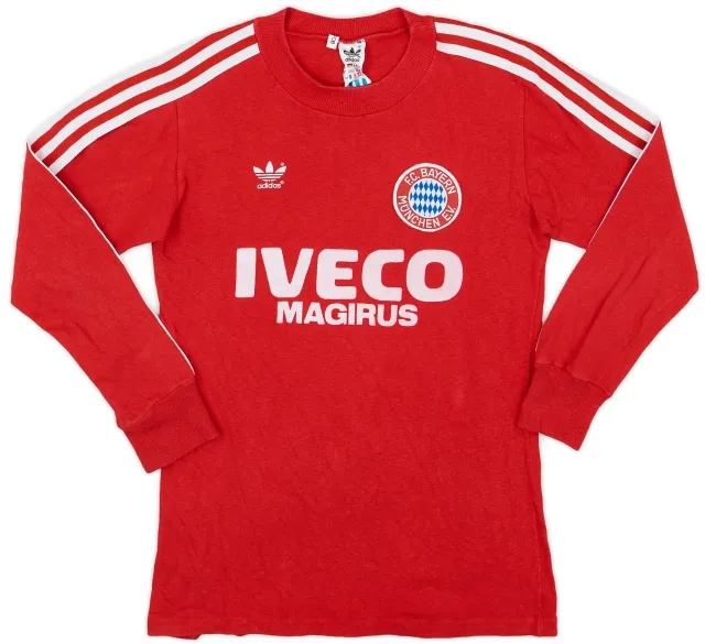 adidas 1982-83 Bayern Munich Home L/S Shirt - 8/10 - (S)