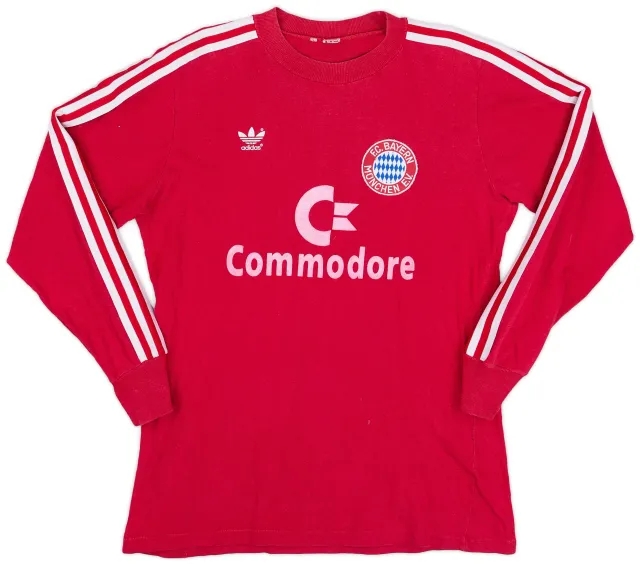 adidas 1984-89 Bayern Munich Home L/S Shirt - 8/10 - (M)