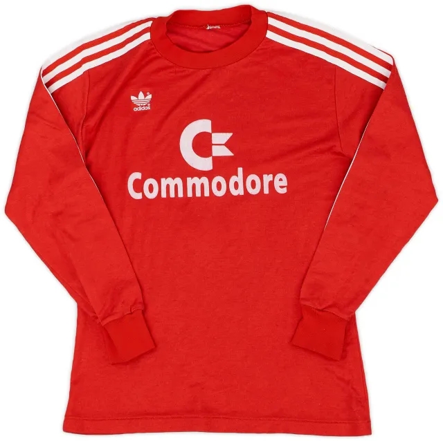 adidas 1984-89 Bayern Munich Home L/S Shirt #8 - 8/10 - (S)