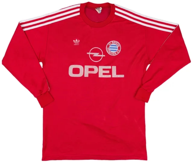 adidas 1989-91 Bayern Munich Home L/S Shirt - 5/10 - (L)