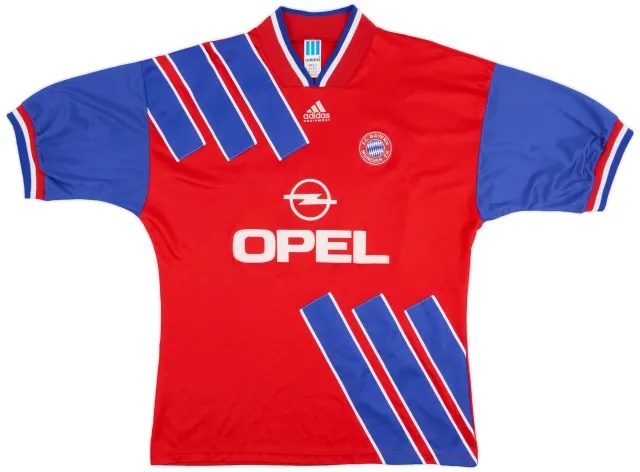 adidas Bayern Munich Mens SS Home Shirt 1993/95
