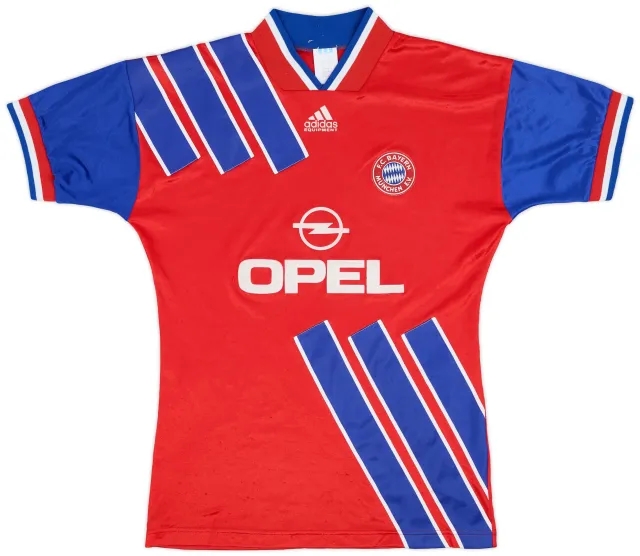adidas Bayern Munich Mens SS Home Shirt 1993/95