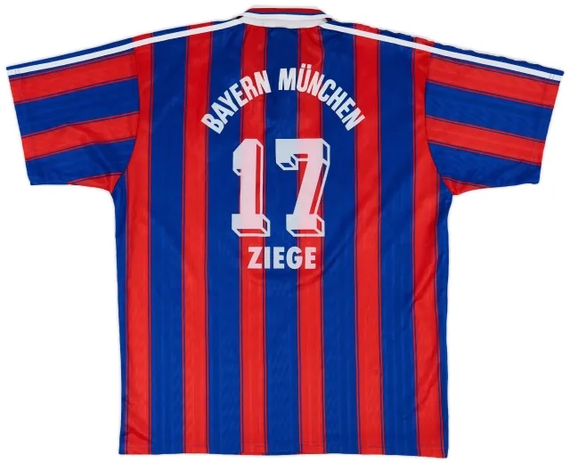 adidas 1995-97 Bayern Munich Home Shirt Ziege #17 - 8/10 - (L/XL)