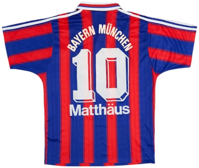 adidas 1995-97 Bayern Munich Home Shirt Matthaus #10 - 6/10 - (S)