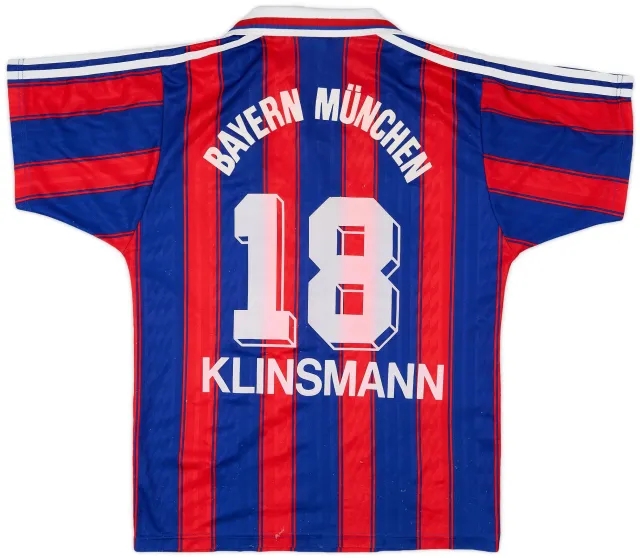 adidas 1995-97 Bayern Munich Home Shirt Klinsmann #18 - 6/10 - (S)