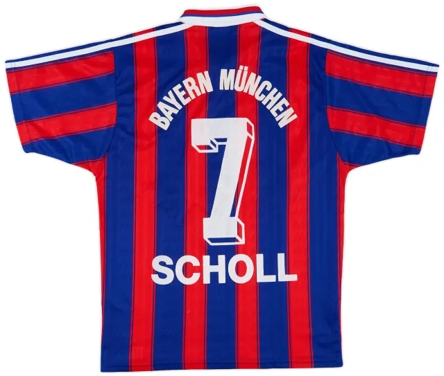 adidas 1995-97 Bayern Munich Home Shirt Scholl #7 - 8/10 - (S)