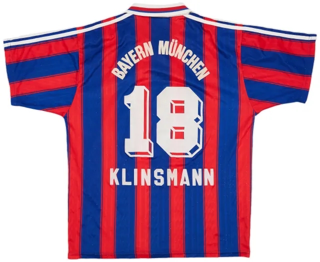 adidas 1995-97 Bayern Munich Home Shirt Klinsmann #18 - 6/10 - (L)