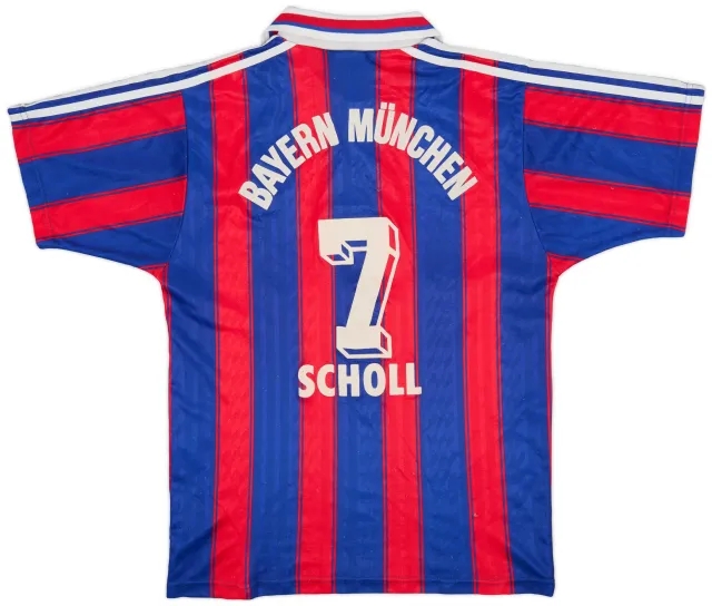 adidas 1995-97 Bayern Munich Home Shirt Scholl #7 - 8/10 - (S)