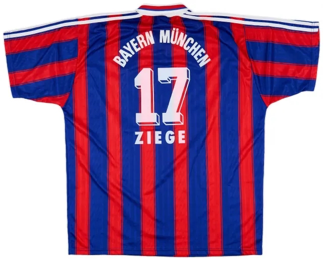 adidas 1995-97 Bayern Munich Home Shirt Ziege #17 - 8/10 - (XL)