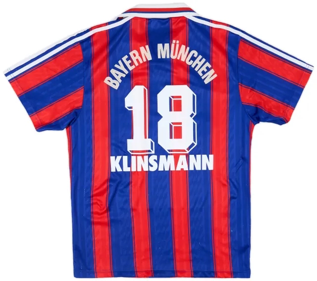 adidas 1995-97 Bayern Munich Home Shirt Klinsmann #18 - 5/10 - (S)