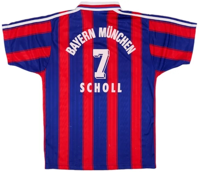adidas 1995-97 Bayern Munich Home Shirt Scholl #7 - 8/10 - (S)