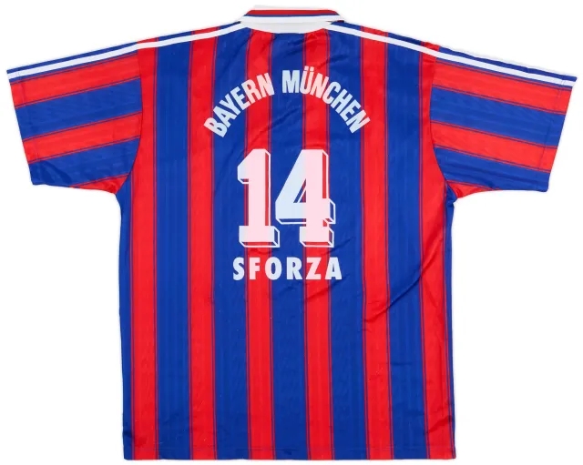 adidas 1995-97 Bayern Munich Home Shirt Sforza #14 - 8/10 - (XL)