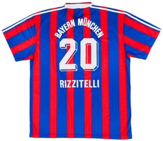 adidas 1995-97 Bayern Munich Home Shirt Rizzitelli #20 - 8/10 - (XL)