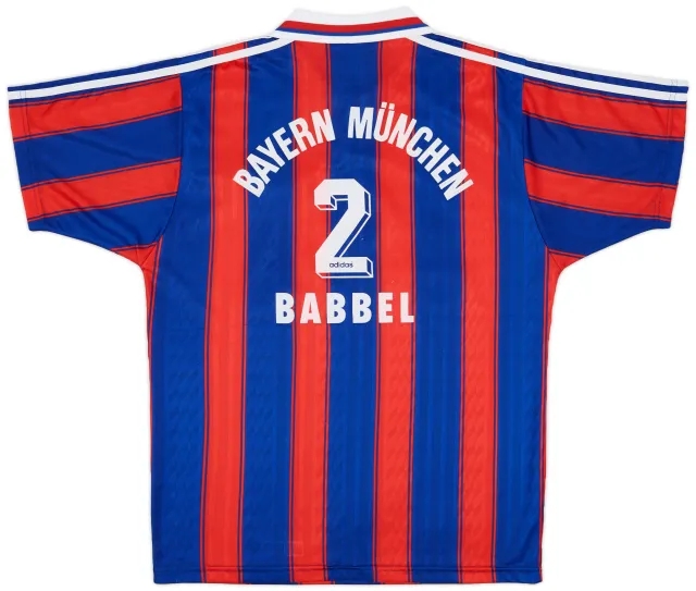 adidas 1995-97 Bayern Munich Home Shirt Babbel #2 - 7/10 - (S)