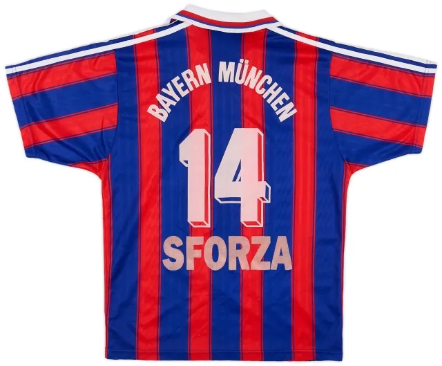 adidas 1995-97 Bayern Munich Home Shirt Sforza #14 - 7/10 - (S)