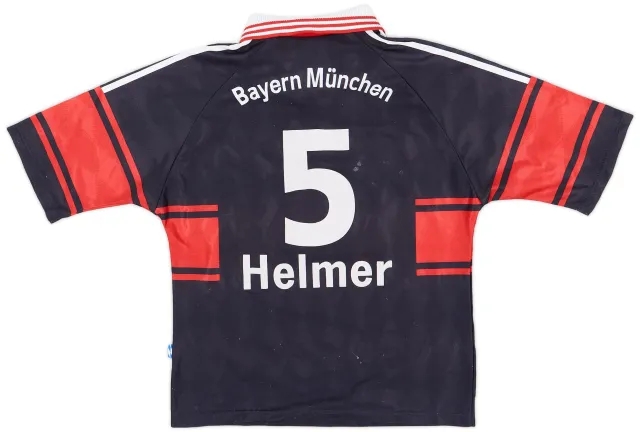 adidas 1997-99 Bayern Munich Home Shirt Helmer #5 - 6/10 - (Y)
