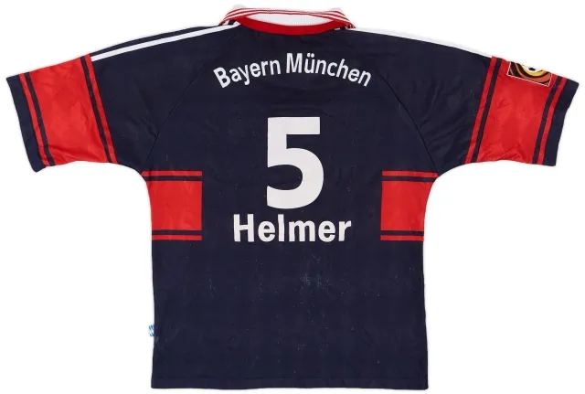adidas 1997-99 Bayern Munich Home Shirt Helmer #5 - 7/10 - (M)