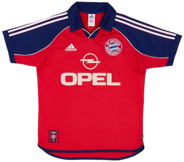 adidas 1999-01 Bayern Munich Home Shirt - 8/10 - (Y)