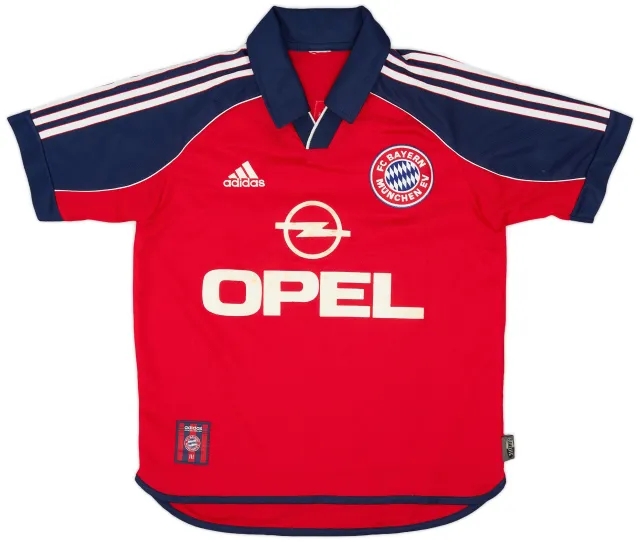 adidas 1999-01 Bayern Munich Home Shirt - 6/10 - (XL.Boys)