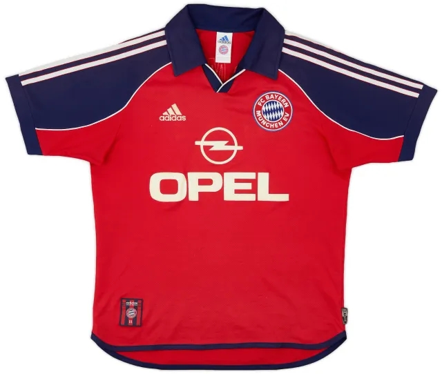 adidas 1999-01 Bayern Munich Home Shirt - 7/10 - (XL.Boys)