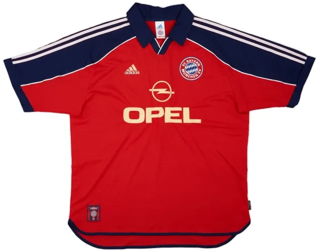 adidas 1999-01 Bayern Munich Home Shirt - 6/10 - (XL)