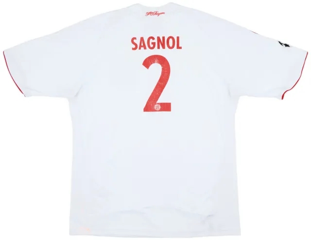 adidas 2008-09 Bayern Munich CL Third Shirt Sagnol #2 - 5/10 - (M)