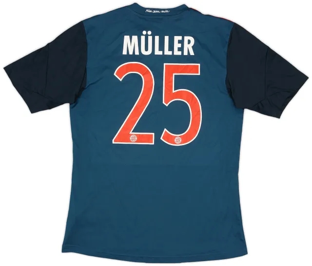 adidas 2013-14 Bayern Munich Third Shirt Muller #25 - 9/10 - (XL.Boys)