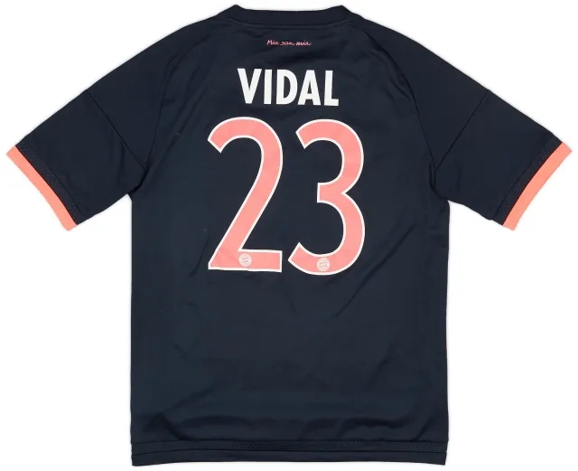adidas 2015-16 Bayern Munich Third Shirt Vidal #23 - 6/10 - (XL.Boys)