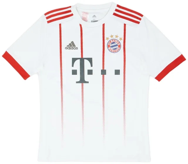 adidas 2017-18 Bayern Munich European Third Shirt - 8/10 - (XL.Boys)