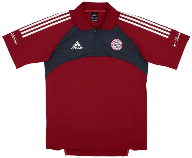 adidas 2002-03 Bayern Munich 1/4 Zip Polo Shirt - 6/10 - (M)