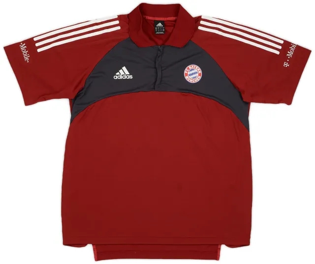 2002-03 Bayern Munich adidas 1/4 Zip Polo Shirt - 9/10 - (M/L)