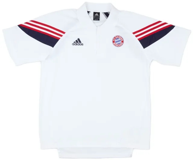 2003-04 Bayern Munich adidas 1/4 Zip Polo - 9/10 - (L)