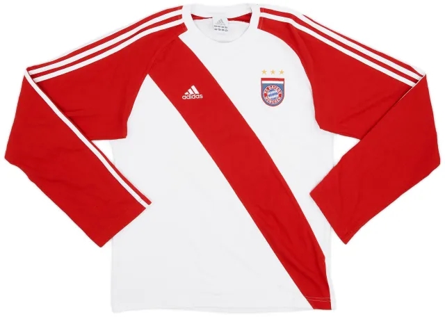 2005-06 Bayern Munich adidas Cotton L/S Shirt - 8/10 - (S)