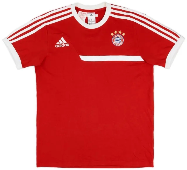 2013-14 Bayern Munich adidas Polo T-Shirt - 9/10 - (XL.Boys)