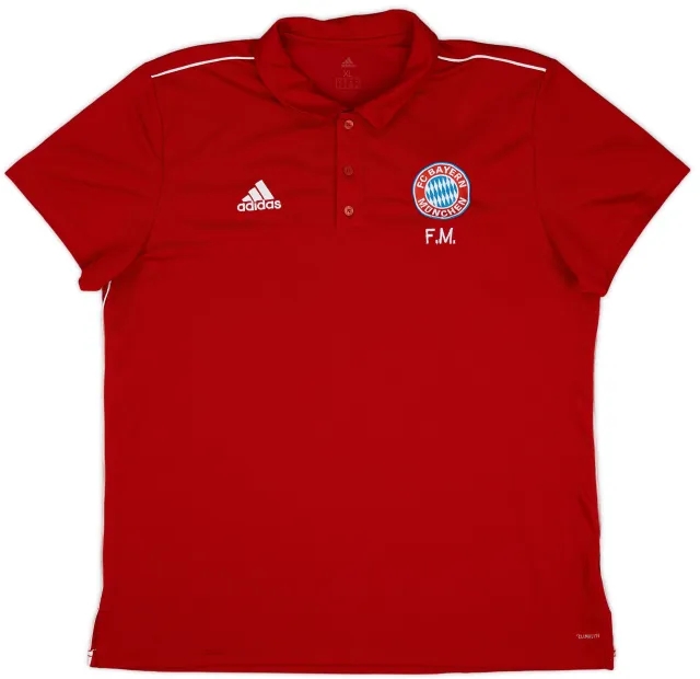 2018-19 Bayern Munich Staff Issue adidas Polo Shirt 'F.M' - 9/10 - (XL)