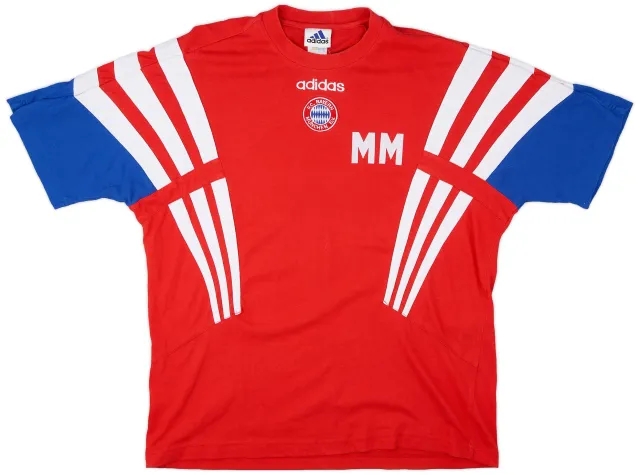 1995-96 Bayern Munich Staff Issue adidas Training Shirt MM' - 8/10 - (XL)