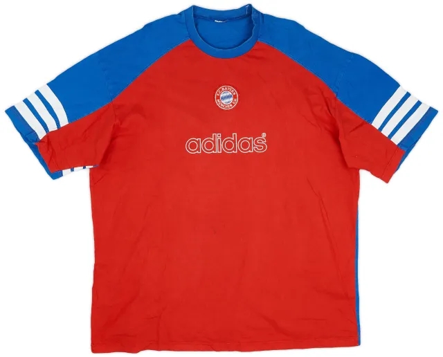 1995-96 Bayern Munich adidas Cotton Tee - 6/10 - (XXL)
