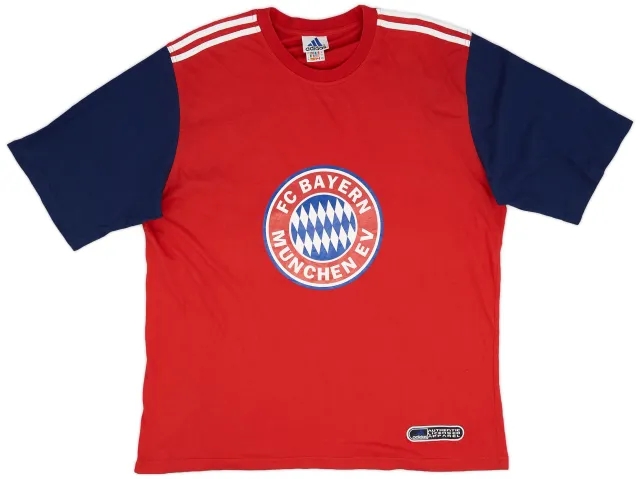 1999-00 Bayern Munich adidas Graphic Tee - 9/10 - (XL)