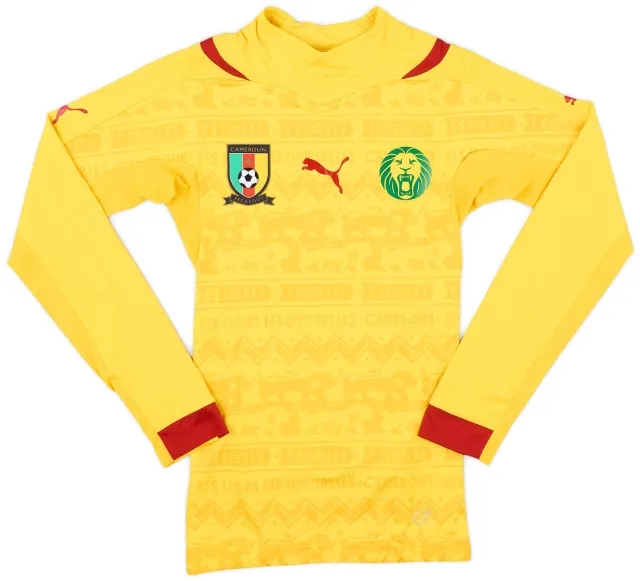 Puma 2014-15 Cameroon Player Issue Away L/S Shirt - 8/10 - (S)
