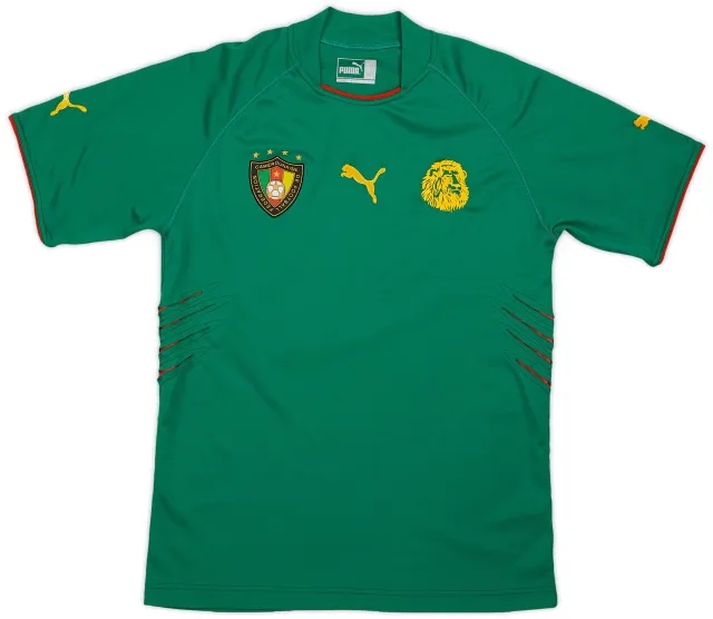 Puma 2004-06 Cameroon Home Shirt - 8/10 - (L)