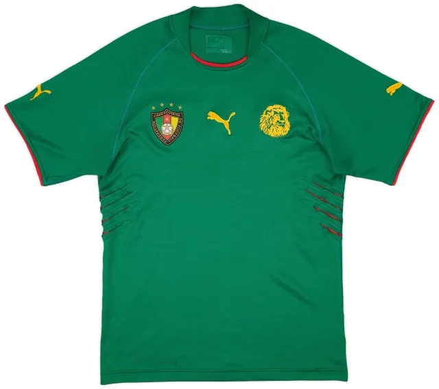 Puma 2004-06 Cameroon Home Shirt - 8/10 - (L)