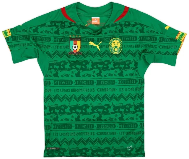 Puma 2014-16 Cameroon Home Shirt - 9/10 - (S)