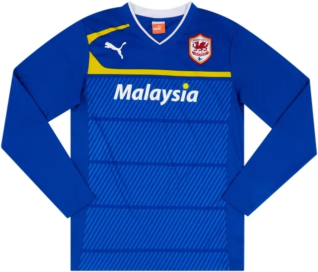 Puma 2012-13 Cardiff Away L/S Shirt - 9/10 - (M)