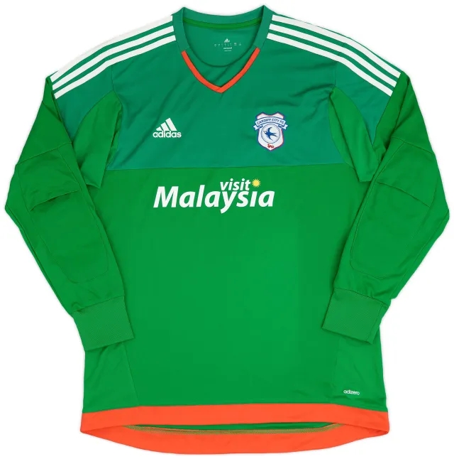 adidas 2015-16 Cardiff GK Shirt - 9/10 - (L)