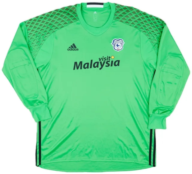 adidas 2016-17 Cardiff City adizero GK Shirt - 9/10 - (XL)