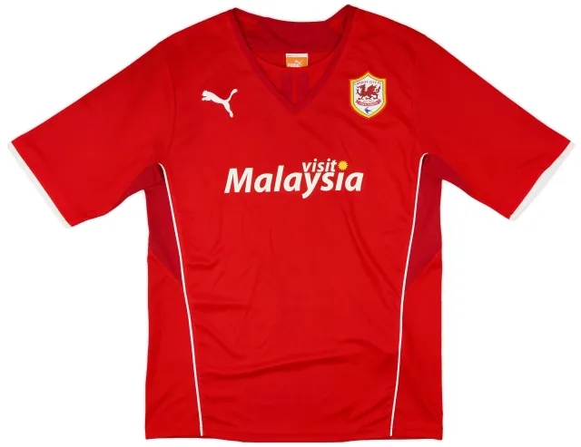Puma 2013-14 Cardiff Home Shirt - 9/10 - (M)