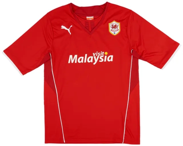 Puma 2013-14 Cardiff Home Shirt - 8/10 - (M)